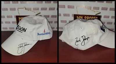 $35 • Buy Zach Johnson Hat Cap Signed Auto Autograph PGA Golf AEGON