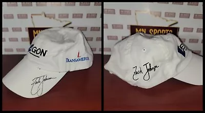 Zach Johnson Hat Cap Signed Auto Autograph PGA Golf AEGON • $20