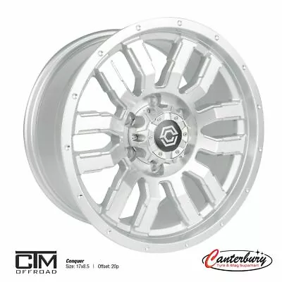 17  Ford Ranger XLT XLS Wildtrack Wheels CTM Conquer Rims Silver Machined 17x8.5 • $1179