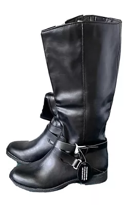 Style & Co Marlieep Black Boots Wide Calf Size 7.5 M • $14.50