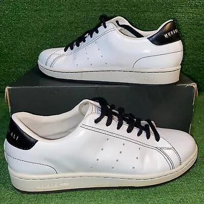 $240 • Buy Classic Adidas Muhammad Ali White Men’s US 10.5 Leather Athletic Sneakers Shoes