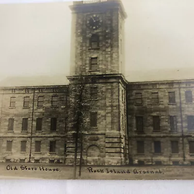 £18.11 • Buy RARE Photo Postcard Rock Island Arsenal Clock And Storehouse Illinois IL No Post