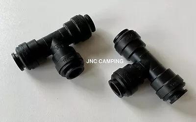£6.75 • Buy 2 X John Guest 12mm Equal T Tee Push Fit Pipe Water Fitting Connector WS1202 JG