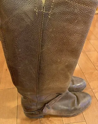 Ugg Brown Leather Riding Boots Women’s Sz 9 • $14.99