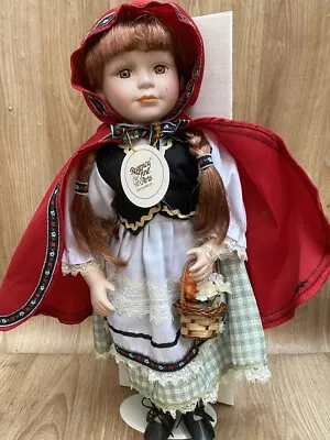 £16.99 • Buy Porcelain Doll Regency Fine Arts Little Red Riding Hood 16”
