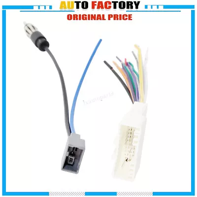 For Subaru Forester Impreza Outback Radio Wiring Harness & Antenna Adapter Plug • $10.99