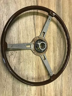 1970 71 72 73 74 Challenger Cuda E Body Used Mopar Wood Grained Steering Wheel • $275