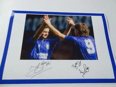 £4.29 • Buy Rangers FC Legends Davie Cooper And Ally McCoist Signed Re-Print Exclusive