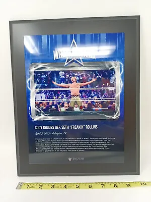 Cody Rhodes WWE 10.5  X 13  WrestleMania 38 Night 1 Sublimated Plaque • $24.99