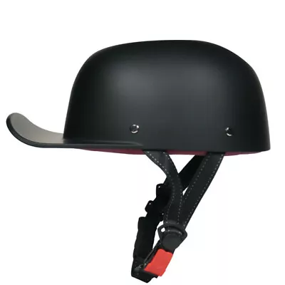 Baseball Cap Helmet Vintage Motorcycle Half Helmet Street Chopper Scooter Helmet • $114.50