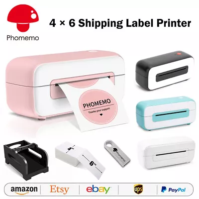 Phomemo PM-246S Direct USB Thermal 4 ×6  Shipping Label Printer Machine Lot • $16.73