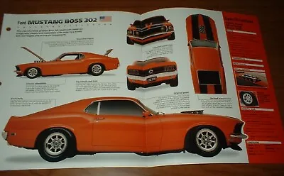 ★★1969 Mustang Boss 302 Original Imp Brochure Specs Info 69 Custom Boss302 Ford★ • $11.69