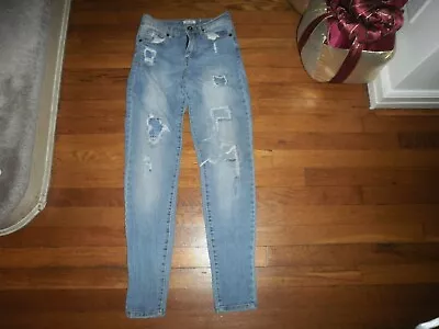 Mudd Light Wash Destroyed Skinny Jeans Size 5 Hot!!!! • $3.99
