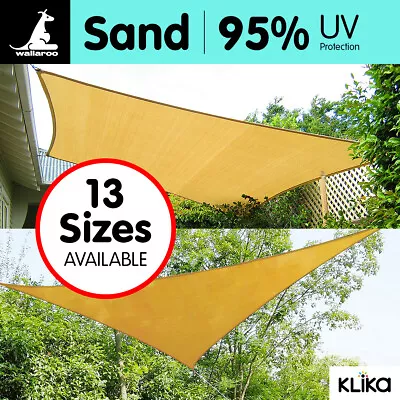 New Outdoor Sun Shade Sail Canopy - Sand Cloth Rectangle Square Triangle  • $39