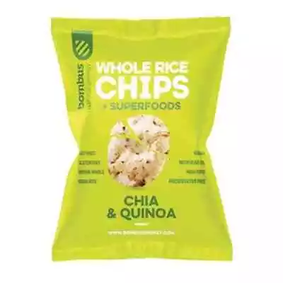 Whole Grain Rice Chips With Chia And Quinoa FREE OF WARRANTY. 60g • £2.58