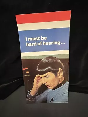 Star Trek Vint 1976 RandomHouse 12.5 X6.25  Greeting Card Mr. Spock Vulcan Ears • $19.95