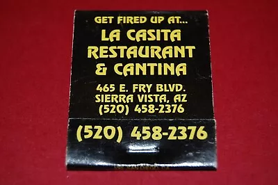 La Casita Restaurant & Cantina Sierra Vista AZ Vintage Full Unstruck Matchbook • $5.99