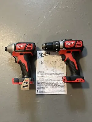 Milwaukee 2606-20 + 2656-20 M18 1/2” Drill/Driver & 1/4” Impact Driver Tool Only • $95