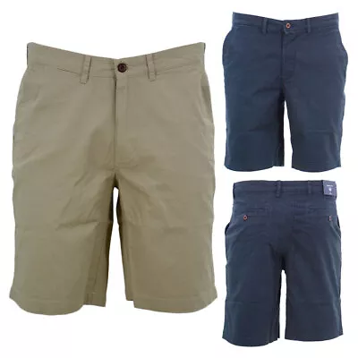 GANT Mens Chino Shorts Stretch Summer Cotton Knee Combat Casual Half Pants New • £34.99