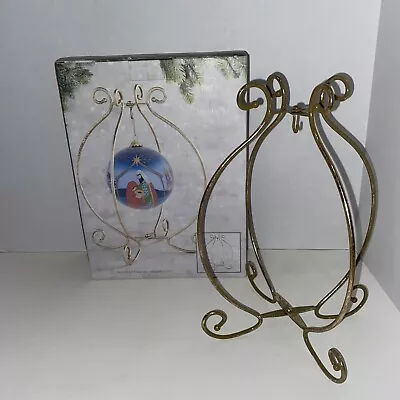 $12.50 • Buy PIER ONE Gold Toned Free Standing Ornament Display Hanger Holder Christmas