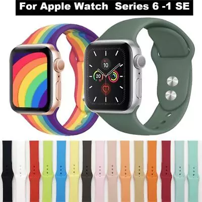 $3.99 • Buy IWatch Band Strap 42 44 45mm For Apple Watch Series 6 5 4 3 2 SE Colorful