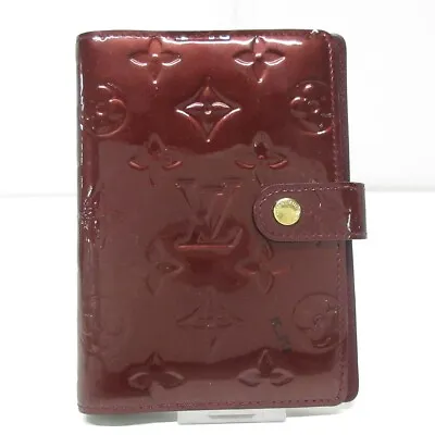 Auth LOUIS VUITTON Agenda PM R21072 Rouge Fauviste Monogram Vernis CA4170 Agenda • £136.86