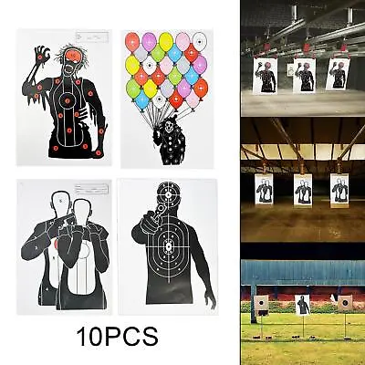 10pcs Archery Target Paper Field Point Shooting Practice • £9.96