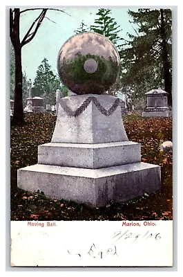 Moving Ball C.B. Merchant Grave Marion OH Ohio 1906 UDB Postcard Q22 • $4.46