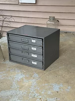 Vintage Dayton  4 Drawer Industrial Grade Metal Parts Storage Bin Cabinet • $60
