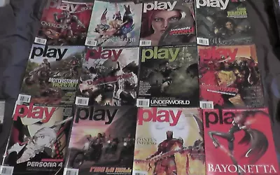 Lot Of 12 Play Video Game Magazines 2007-2009 Playstation 3 Xbox 360 Wii Ps3 Ps2 • $149.99
