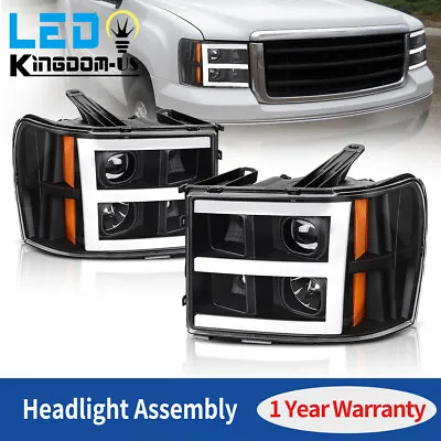 For 2007-2013 GMC SIERRA 1500 2500/3500HD LED DRL PROJECTOR HEADLIGHTS HEADLAMPS • $155