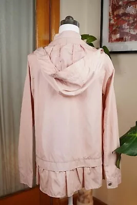 Zara Basic Pink Parachute Frill Windbreaker Jacket Size XS  • $7.49