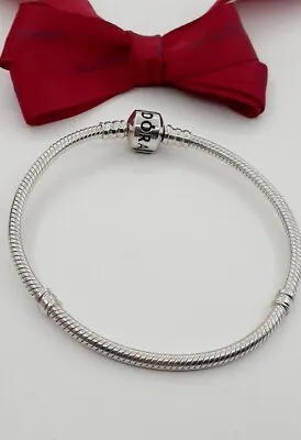 $59 • Buy Near New Genuine Pandora Silver Bracelet With Silver Clasp 20cm #590702HV $89