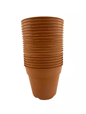 Plant Pots Terracotta Bamboo Packs 20 50 100 Eco-Friendly Garden Flowers Planter • £6.50