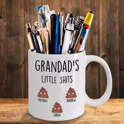 Personalized Grandad Gift Funny Fathers Day Mug Grandads Little Shits Custom • $26.99