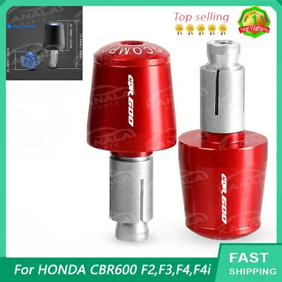 For HONDA CBR600 F2F3F4F4i Motorcycle Handle Bar End Grips Plug Cap 7/8  22MM • $14.87