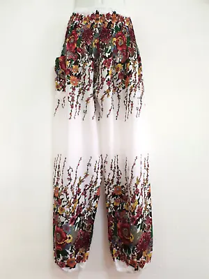 New Ladies Harem Pants Baggy Bohemian Boho Hippie Aladdin Yoga Genie Trousers HF • $12.84