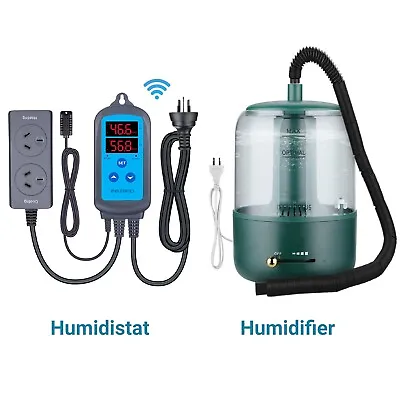 Inkbird Wifi Humidistat Humid Control + Humidifier Fogger 3L Reptile Mist Green • $119.99