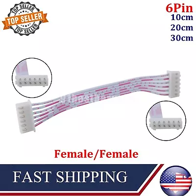 JST XH2.54mm 6 Pin Pitch Connector Cable Female To Female PCB Wire 10/20/30cm • $7.69