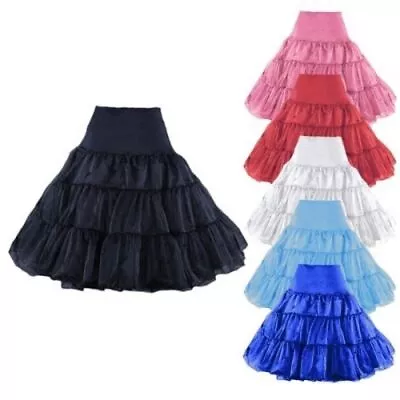 25  Retro Underskirt/50s Swing Vintage Petticoat/Rockabilly Tutu/Fancy Net Skirt • £12.99