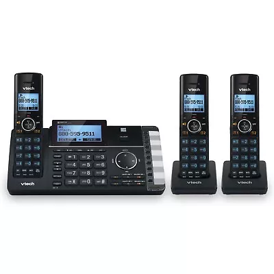 VTech DS6251-3 2 Line Cordless Phone With Answering System & Smart Call Blocker • $154.99