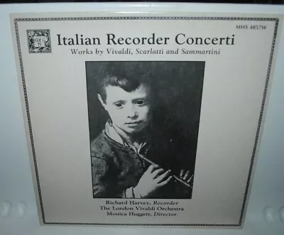 Italian Recorder Concert London Vivaldi Orch. LP Record Musical Heritage NRMT • $7.99