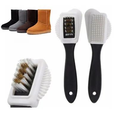 $2.37 • Buy Cleaning Brush Kit For Suede Leather Nubuck Shoes Boot Cleaner Stain Dust 3 Side