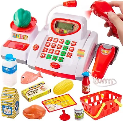 £28.99 • Buy BUYGER Childrens Kids Toy Till Cash Register Toy With Scanner Supermarket For