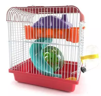 Cage Hamster Small Rodent Habitat Playhouse Gerbil Mouse Mice + Accessories New • £28.39