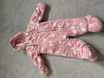 £0.99 • Buy M&S Girls Pink Snowsuit 6-9 Months