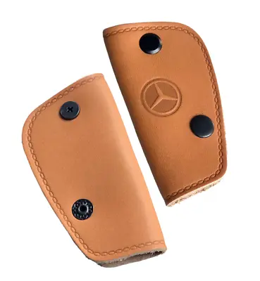 Mercedes Benz Classic Key Cover Holder Genuine Leather 1088900661 PALOMİNO • $37