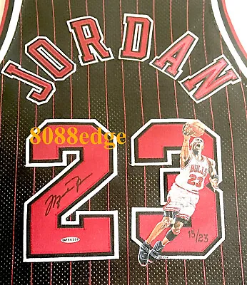 $39999.95 • Buy Uda Michael Jordan Signed Painted Black Jersey Auto #/23 Autograph Framed W/box