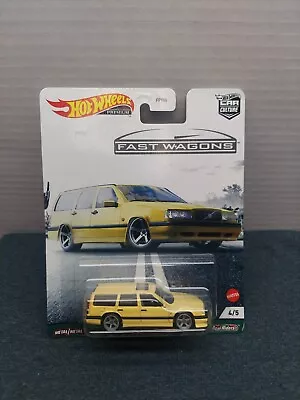 Hot Wheels Volvo 850 Estate Wagon Yellow FPY86-957B 1/64 • $7.95