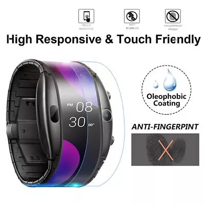 Smart Watch With Games And Pedometer 1PCS Clear Soft Hydrogel Fit It 3 • $12.09